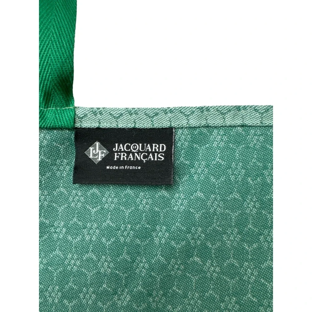 Le Jacquard Francais Apron 100% Cotton Lumieres D'Etoiles - Green 31 x 38 NWT‎